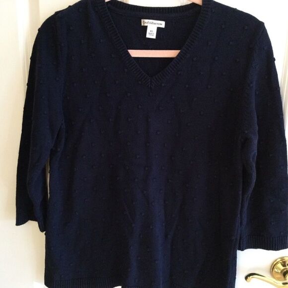 NWOT. Croft & Barrow Navy Sweater Sz XL - Picture 2 of 11
